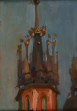 Spire of the Tower of St Mary’s Church in Krakow, c1904. Creator: Jan Stanislawski.