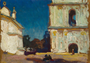Belfry of St Sophy's Orhodox Catedral in Kyiv, 1903. Creator: Jan Stanislawski.