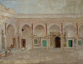 Kairouan (Courtyard in the Mosque of the Sword), 1911. Creator: Jan Ciaglinski.