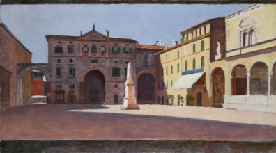 Piazza di Dante in Verona, 1900-1901. Creator: Aleksander Gierymski.