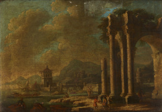 Landscape with Ruins, 2nd half of 18th century. Creator: Leonardo Coccorante.