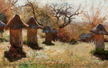 Beehives in the Ukraine, 1895. Creator: Jan Stanislawski.