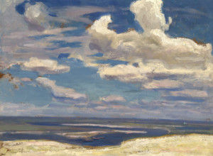 Cloud over the Dnieper River, 1903. Creator: Jan Stanislawski.