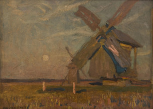Landscape with Windmills, 1905. Creator: Jan Stanislawski.