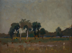 Trees on the Meadow, 1905. Creator: Jan Stanislawski.