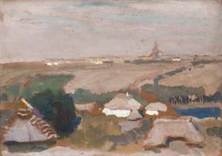 Ukrainian Village, 1903. Creator: Jan Stanislawski.