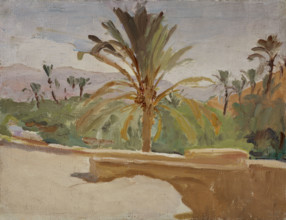 Biskra (Oasis with Palm Trees), 1909. Creator: Jan Ciaglinski.