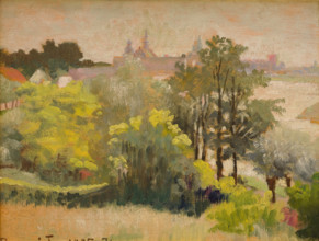 View of Krakow from Zwierzyniec, 1905. Creator: Jacek Malczewski.