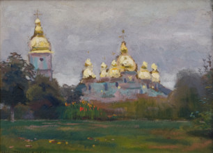 St Michael's Monastery in Kyiv, 1903. Creator: Jan Stanislawski.