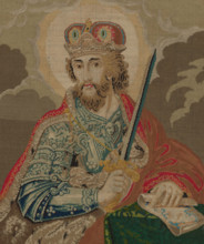 Embroidered picture, 19th century. Creator: Unknown.