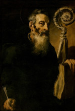 Unknown Saint Abbot (Saint Benedict?), 1st quarter of 17th century. Creator: Domenico Fetti.