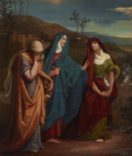 Sketch to the Painting "Three Marys Walking to Christ's Tomb", before 1864. Creator: Jozef Simmler.