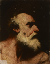 Head of an Old Man (Saint Jerome), 17th century. Creator: Follower of Jusepe de Ribera.