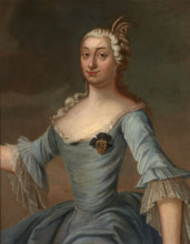 Portrait of Anna Ludwika Radziwill née Mycielska (1729-1771), Wife of Michal..., mid 18th century. Creator: Unknown.
