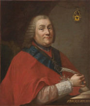 Portrait of Wladyslaw Lubienski (1703-1767), Archbishop of Gniezno and the Primate...between 1758-67 Creator: Unknown.