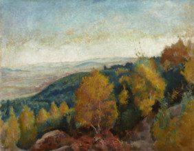Autumn Landscape-Environs of Kalwaria Zebrzydowska, between 1914-1918. Creator: Wojciech Weiss.