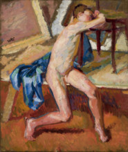 Male Nude, between 1894-1898. Creator: Wojciech Weiss.