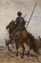 A Cossack, 1882. Creator: Jozef Chelmonski.