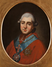 Portrait of Primate Michal Jerzy Poniatowski (1736-1794), between 1785-1790. Creator: Antoni Brygierski.
