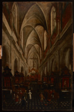 Interior of St Mary's Church in Krakow, c1840. Creator: Teodor Baltazar Stachowicz.