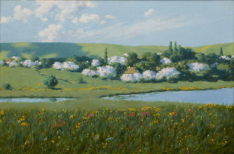 Spring Landscape with a Pond, 1902. Creator: Stanislaw Witkiewicz.