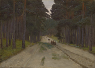 Forest Track, 1887. Creator: Jozef Chelmonski.