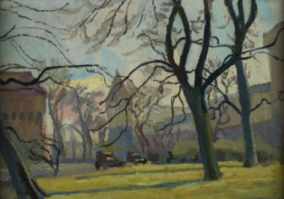 Scene from the Planty Park, 1934. Creator: Stanislaus Kamocki.
