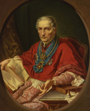 Portrait of Warsaw Archbishop Antoni Melchior Fijalkowski, 1854. Creator: Stefan Kokular.