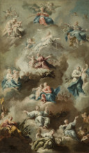 Allegorical Religious Scene with the Virgin Mary II, 2nd quarter of 18th century. Creator: Unknown.