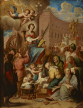 Apotheosis of Saint Catherine, 17th century. Creator: Unknown.