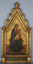 Madonna and Child Enthroned, 19th century. Creator: Unknown.