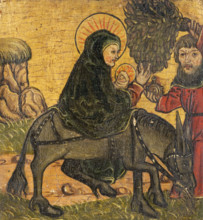 The Nativity, The Flight into Egypt, Saint Mary Magdalene. Triptych Wing, between 1501-1533. Creator: Unknown.