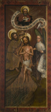 Baptism of Christ. Altar Retable Wing (?) from Chelmiec, between 1440-1465. Creator: Unknown.