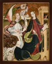 The Annunciation from the Church in Ciecina, between 1465-1515. Creator: Unknown.