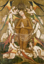 Saint Mary Magdalene Lifted by Angels, Altar Retable from the Church in Moszczenica Nizna..., c1480. Creator: Unknown.
