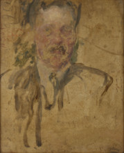 Sketch to the Portrait of Mr Beyley-two-sided painting, after 1920. Creator: Olga Boznanska.