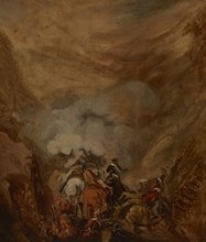 Charge in the Gorge of Somosierra, c1837. Creator: Piotr Michalowski.