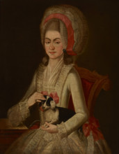 Portrait of Tekla Kosciuszko née Ratomska (ca.1715-1768), Mother of Tadeusz Kosciuszko, c1760. Creator: Jan Koltonowski.