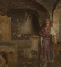 Girl in the Kitchen, 1870. Creator: Aleksander Kotsis.