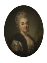 Portrait of Konstancja Poniatowska née Czartoryska, c1768. Creator: Per Krafft the Elder.
