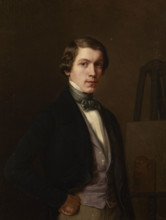 Self-Portrait, 1847. Creator: Leopold Loeffler.