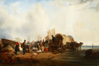 Scene at the Sea (in Brittany?), 1st half of 19th century. Creator: Unknown.