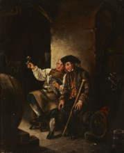 Wine Drinkers, 19th century. Creator: Unknown.