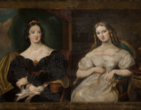 Portrait of Two Women, 1828. Creator: Antoni Gizinski.
