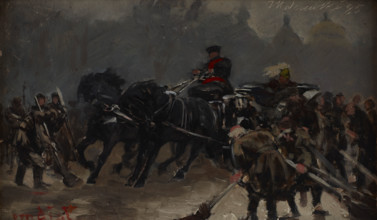 There Comes the Tsar, 1885. Creator: Jacek Malczewski.