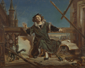 Nicolaus Copernicus. Sketch to the Painting "Astronomer Copernicus, or Conversation with God", 1871. Creator: Jan Matejko.