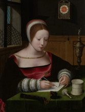 Mary Magdalene Writing, 1st half of 16th century. Creator: Master of the Female Half-Lengths.