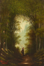 Road in the Woods, 2nd half of 19th century. Creator: Unknown.