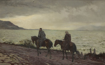 Don Quixote and Sancho Panza, between 1895-1900. Creator: Jacek Malczewski.