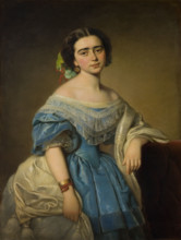 Portrait of Leontyna Aniela Aszpergerówna, 1855. Creator: Alojzy Rejchan.